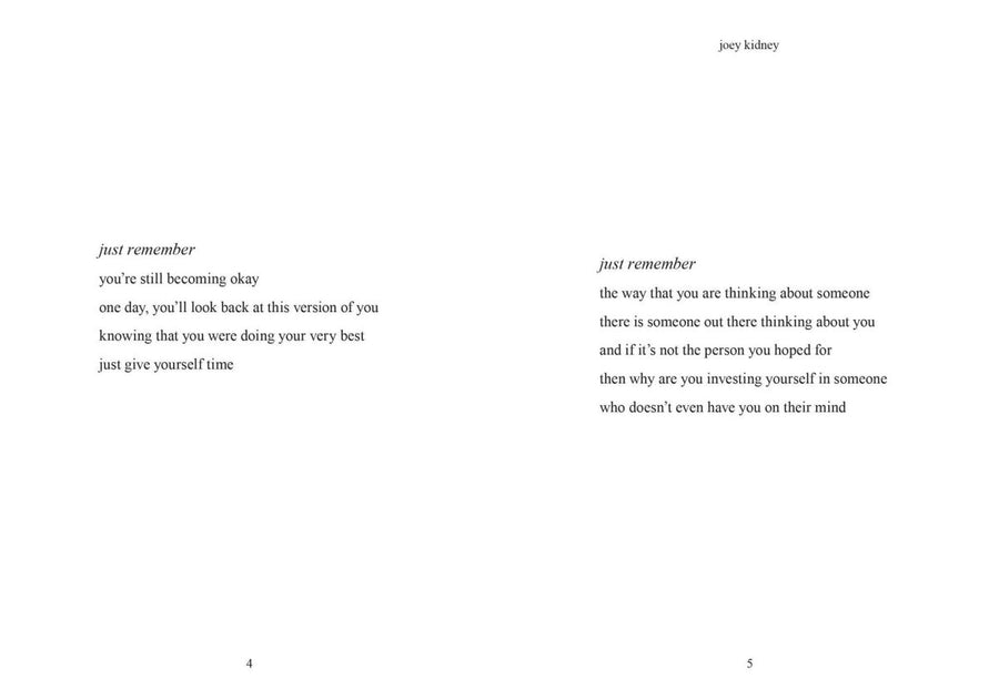 'Just Remember' (Book)