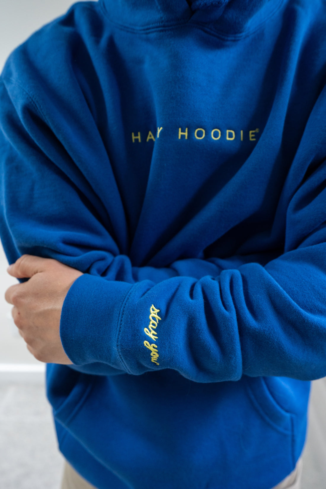 Happy Hoodie - Royal (P)